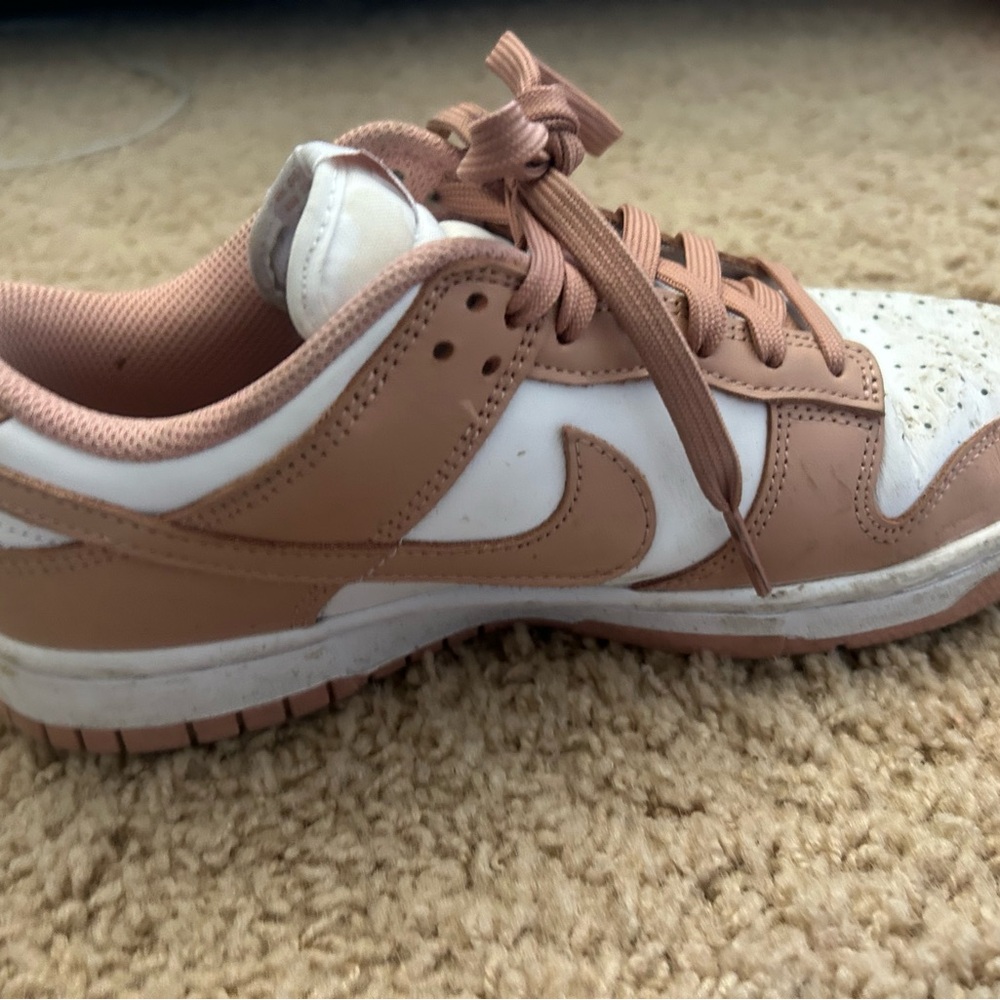 Nike Pink and White Sneakers